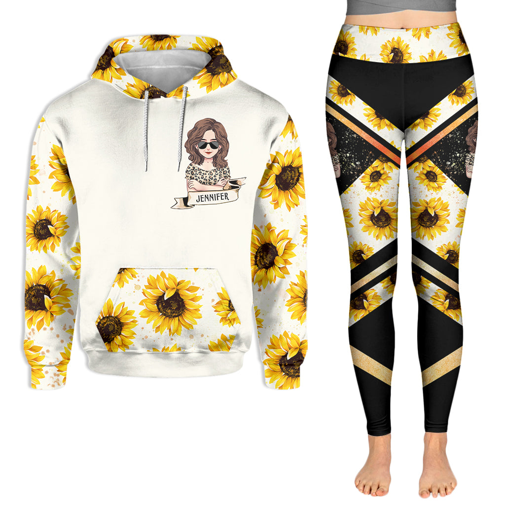 Sunshine Mixed With A Little Hurricane - Personalized Mother's Day Mother Hoodie and Leggings