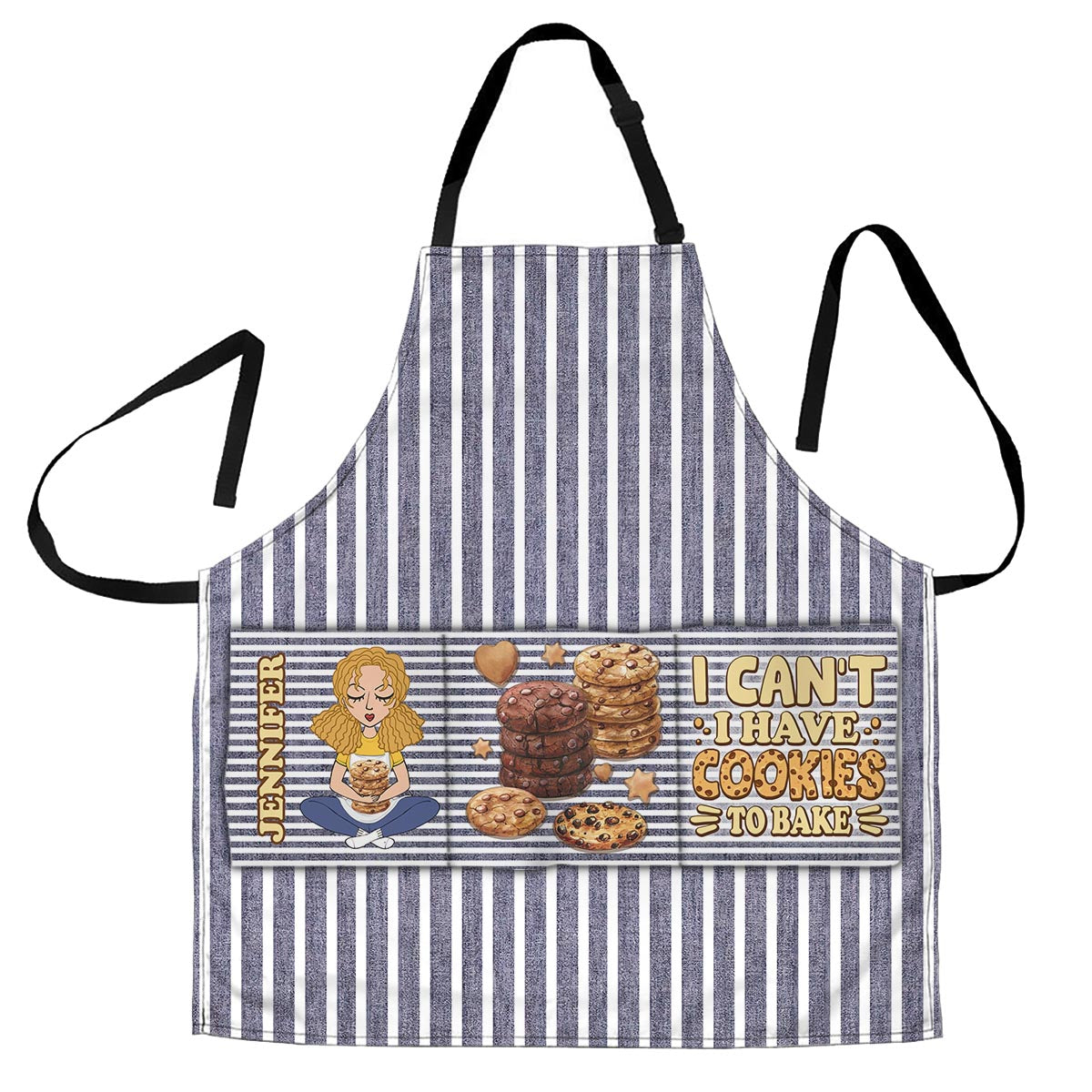 I Can't I Have Cookies To Bake - Personalized Baking Apron