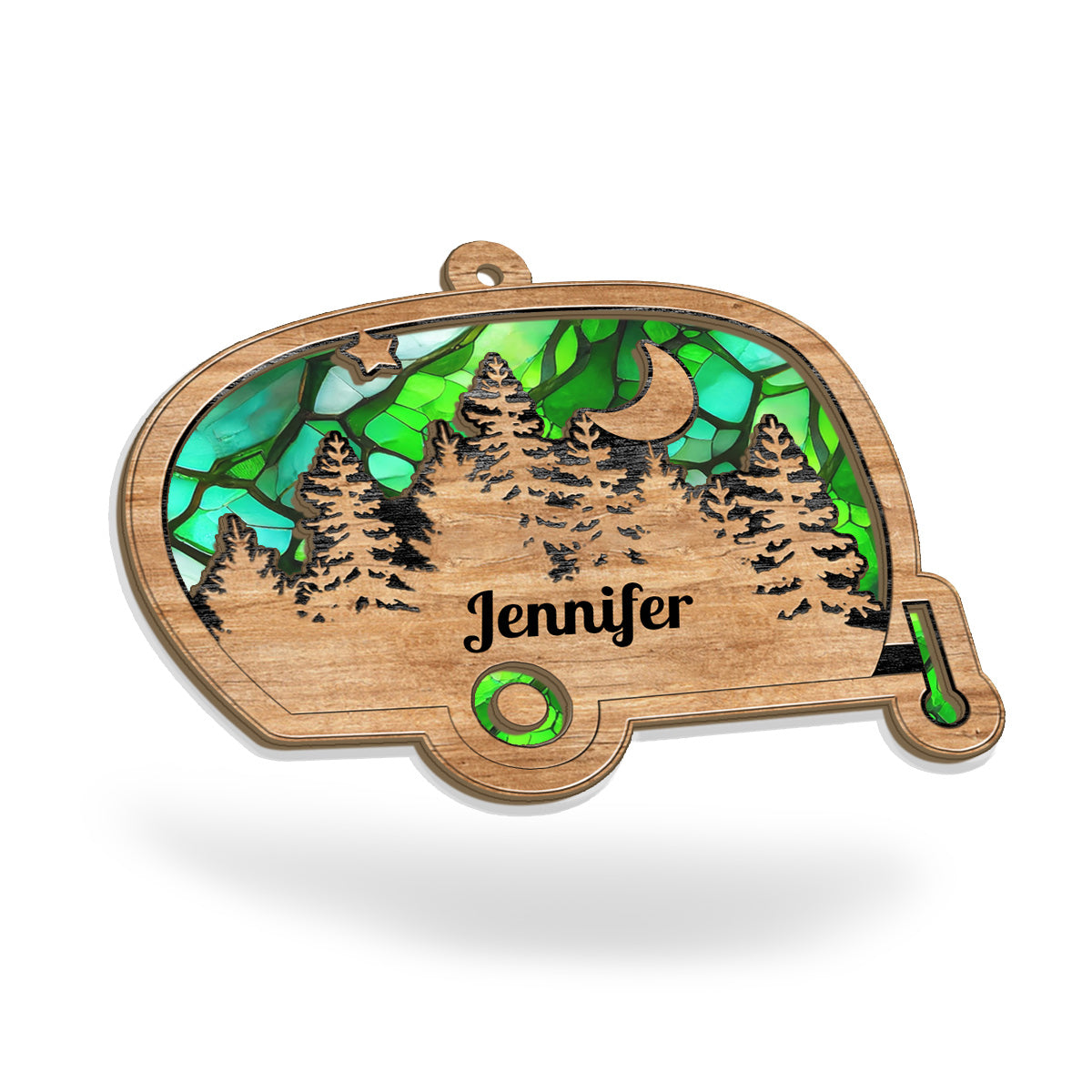 Love Camping - Personalized Camping Suncatcher