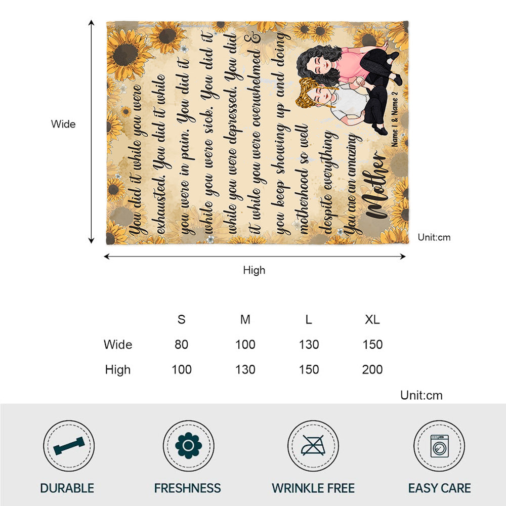 You Are An Amazing Mom - Personalized Mother's Day Mother Blanket