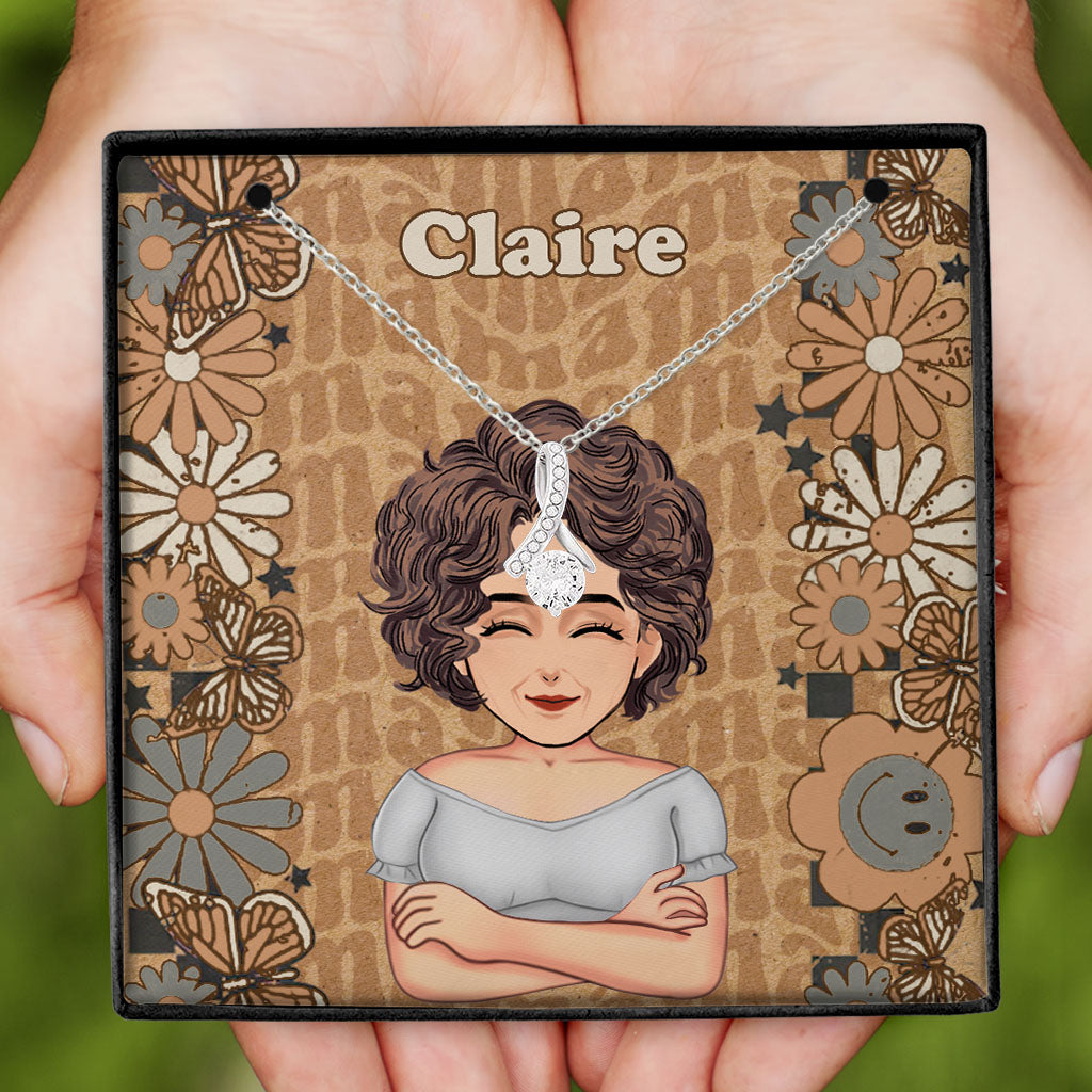 Retro Mama - Personalized Mother's Day Mother Necklace