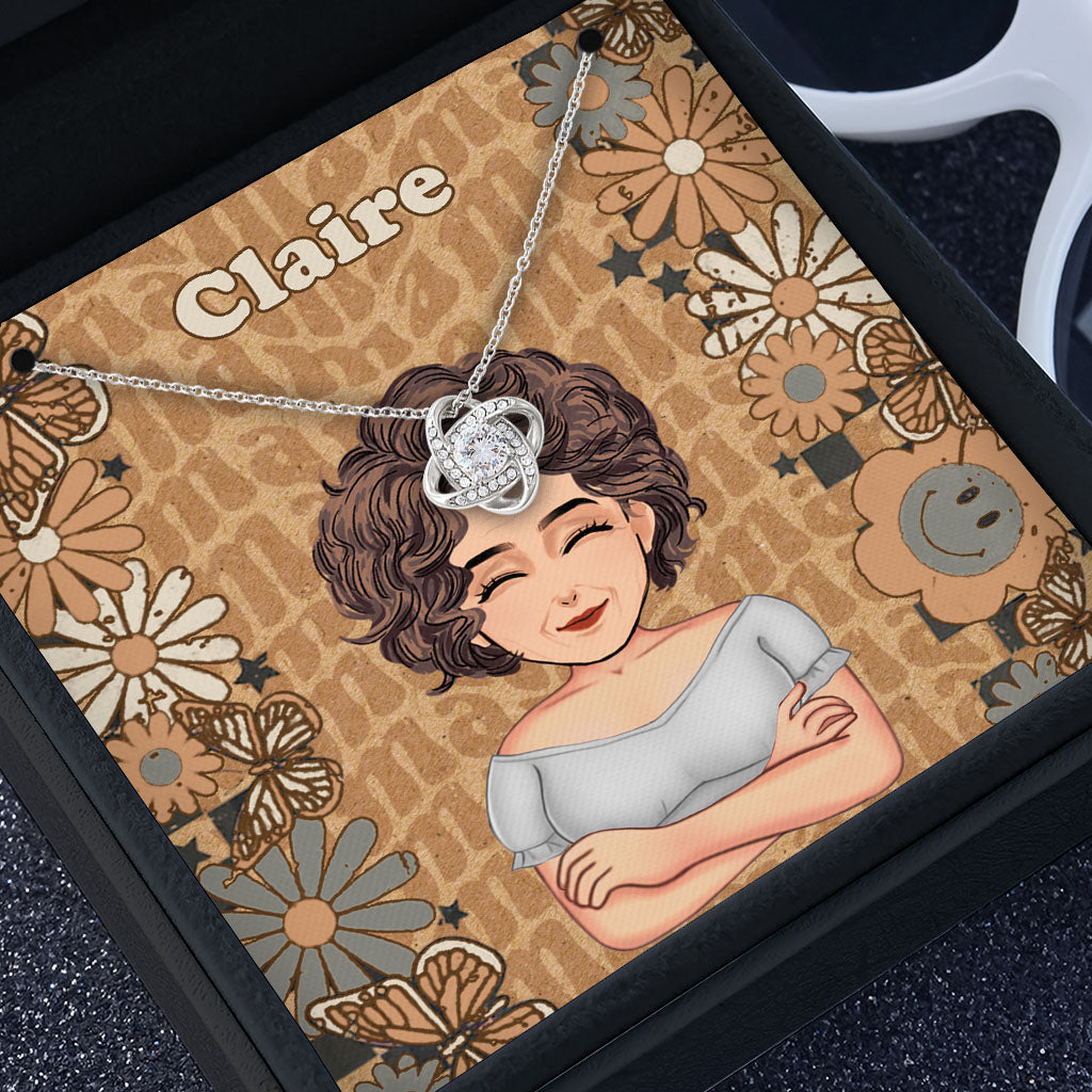 Retro Mama - Personalized Mother's Day Mother Necklace