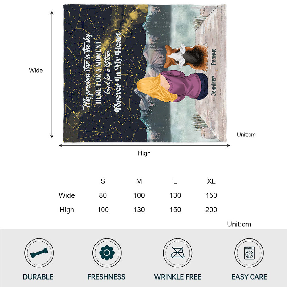 My Precious Star In The Sky - Personalized Dog Blanket