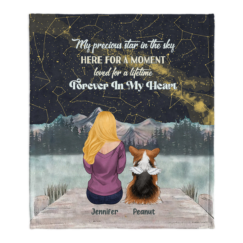 My Precious Star In The Sky - Personalized Dog Blanket