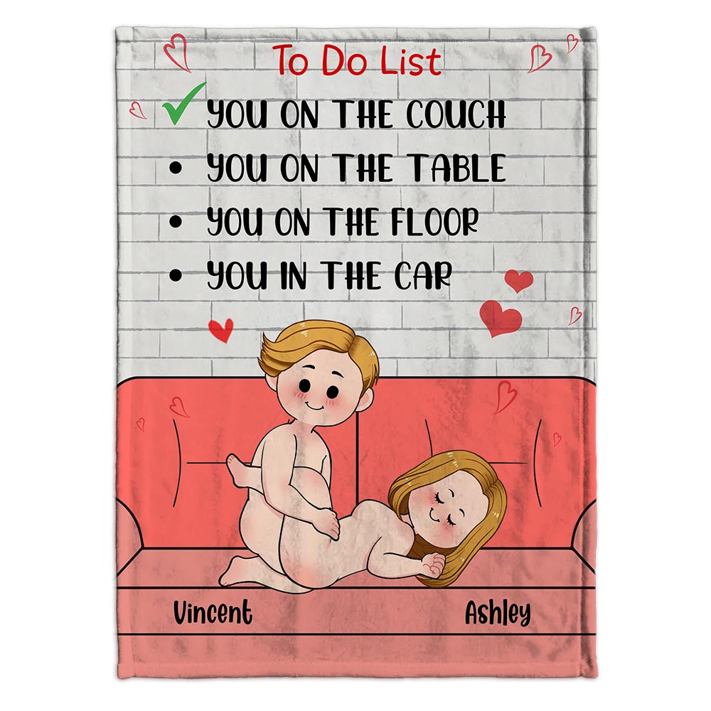 To Do List - Personalized Couple Blanket
