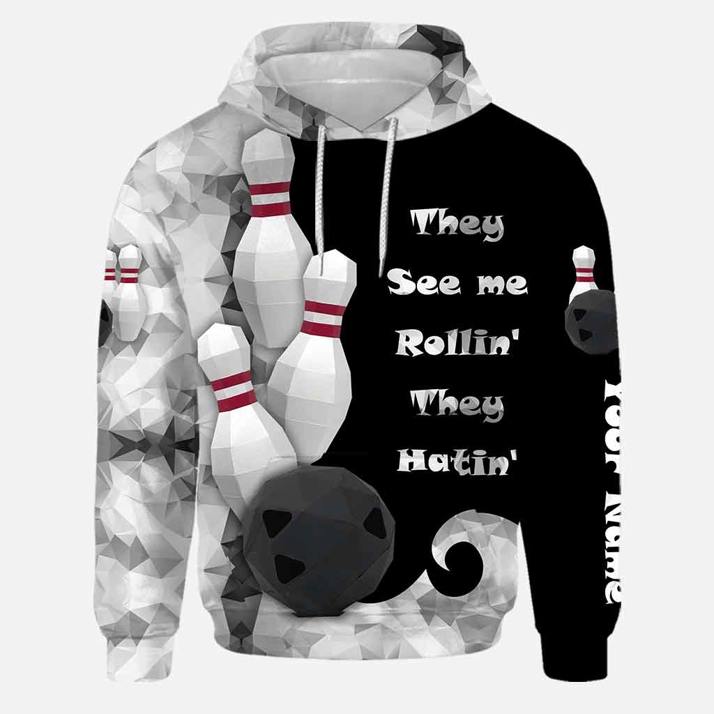 They See Me Rolling - Personalized Bowling Hoodie and Leggings