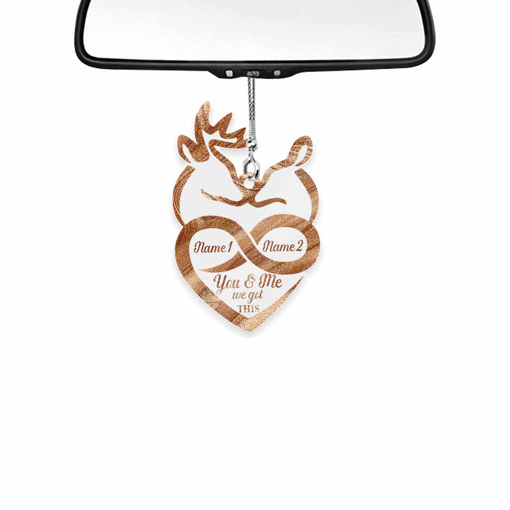 You And Me We Got This - Personalized Hunting Transparent Car Ornament