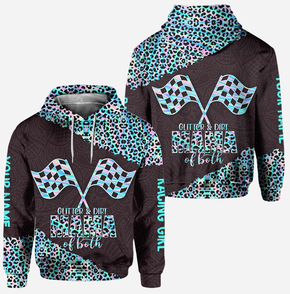 Glitter And Dirt - Personalized Racing Hoodie and Leggings