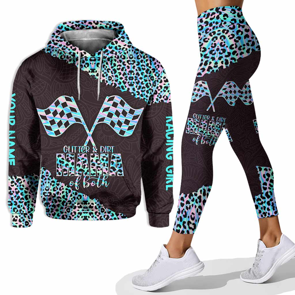 Glitter And Dirt - Personalized Racing Hoodie and Leggings