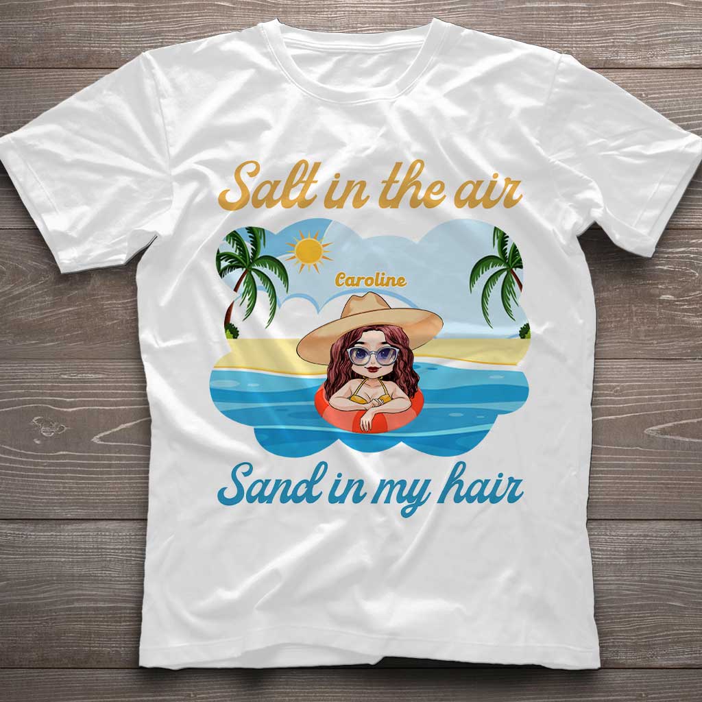 Salt In The Air Sand In My Hair - Personalized Sea Lover T-shirt and Hoodie
