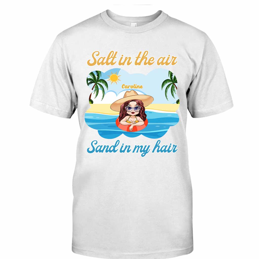 Salt In The Air Sand In My Hair - Personalized Sea Lover T-shirt and Hoodie