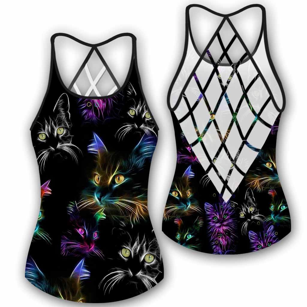 Cat Mom Cross Tank Top
