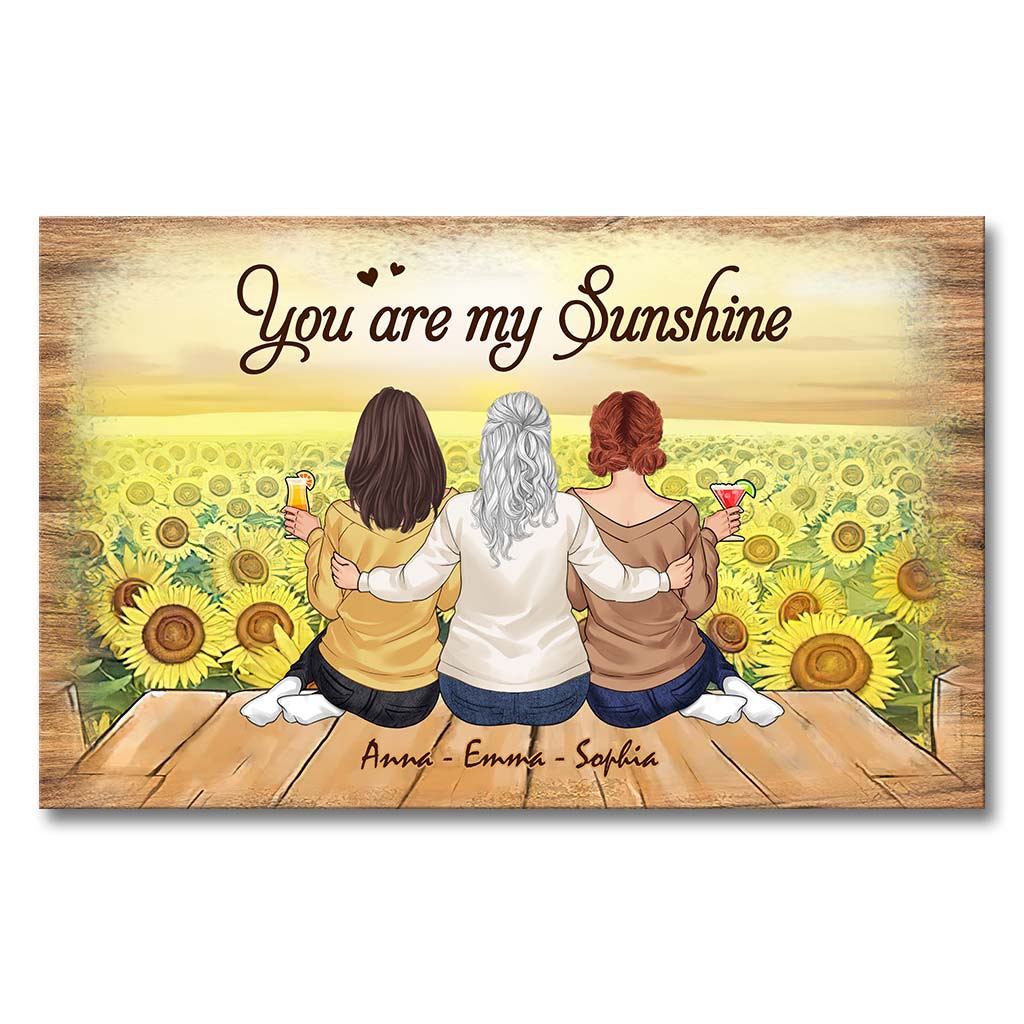 You Are My Sunshine - Personalized Mother’s Day Mother Canvas And Poster