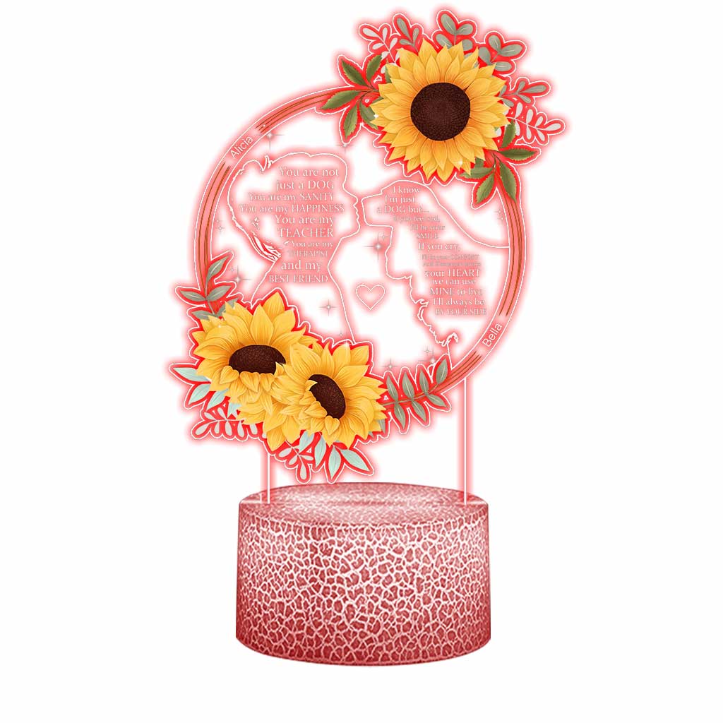 You Are Not Just A Dog - Personalized Dog Shaped Plaque Light Base