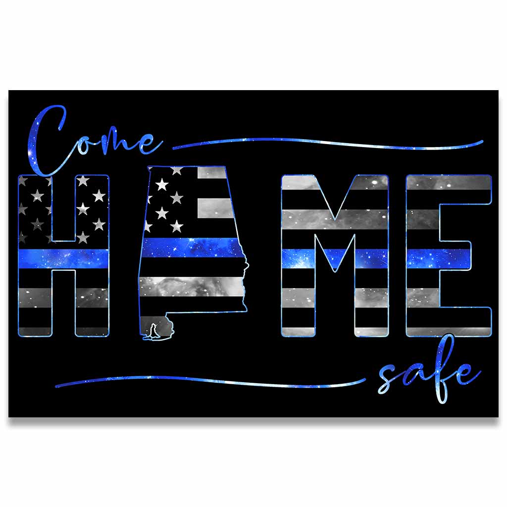 Come Home Safe - Police Personalized Doormat