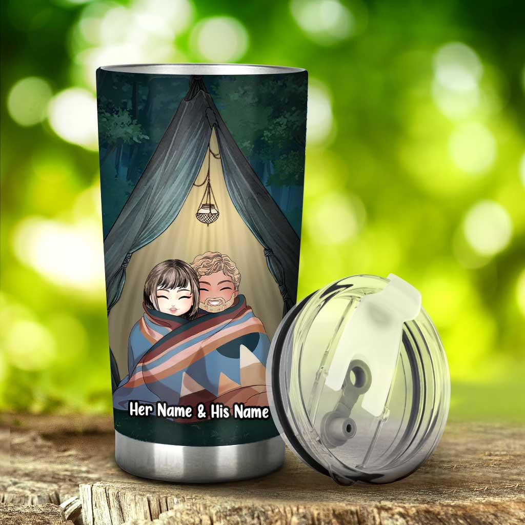 You And Me We Got This Camping Couple - Personalized Camping Tumbler