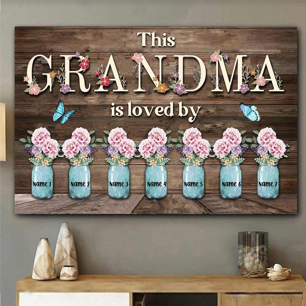 This Grandma Is Loved By - Personalized Mother's day Poster
