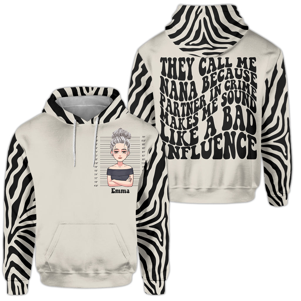 Nana Partners In Crime - Personalized Mother's Day Grandma Hoodie and Leggings