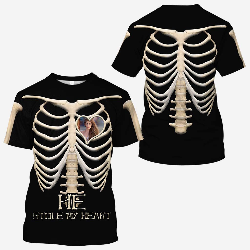 She Stole My Heart Halloween - Couple Personalized All Over T-shirt and Hoodie