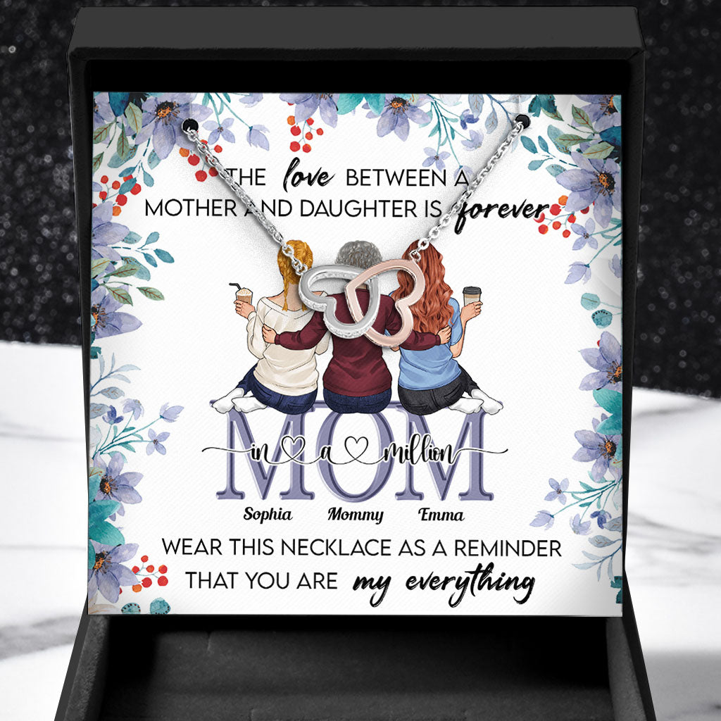 Mom In A Million Mother Daughter Forever - Personalized Mother Necklace