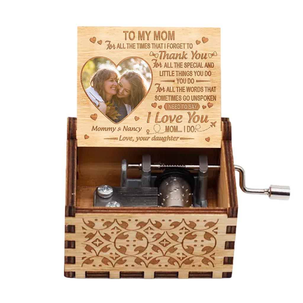 To My Mom - Personalized Mother's Day Mother Hand Crank Music Box