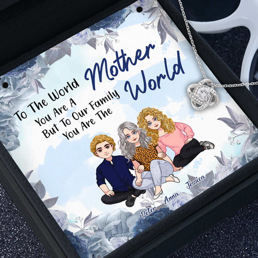 You Are A Mother But To Your Family - Personalized Mother's Day Mother Necklace