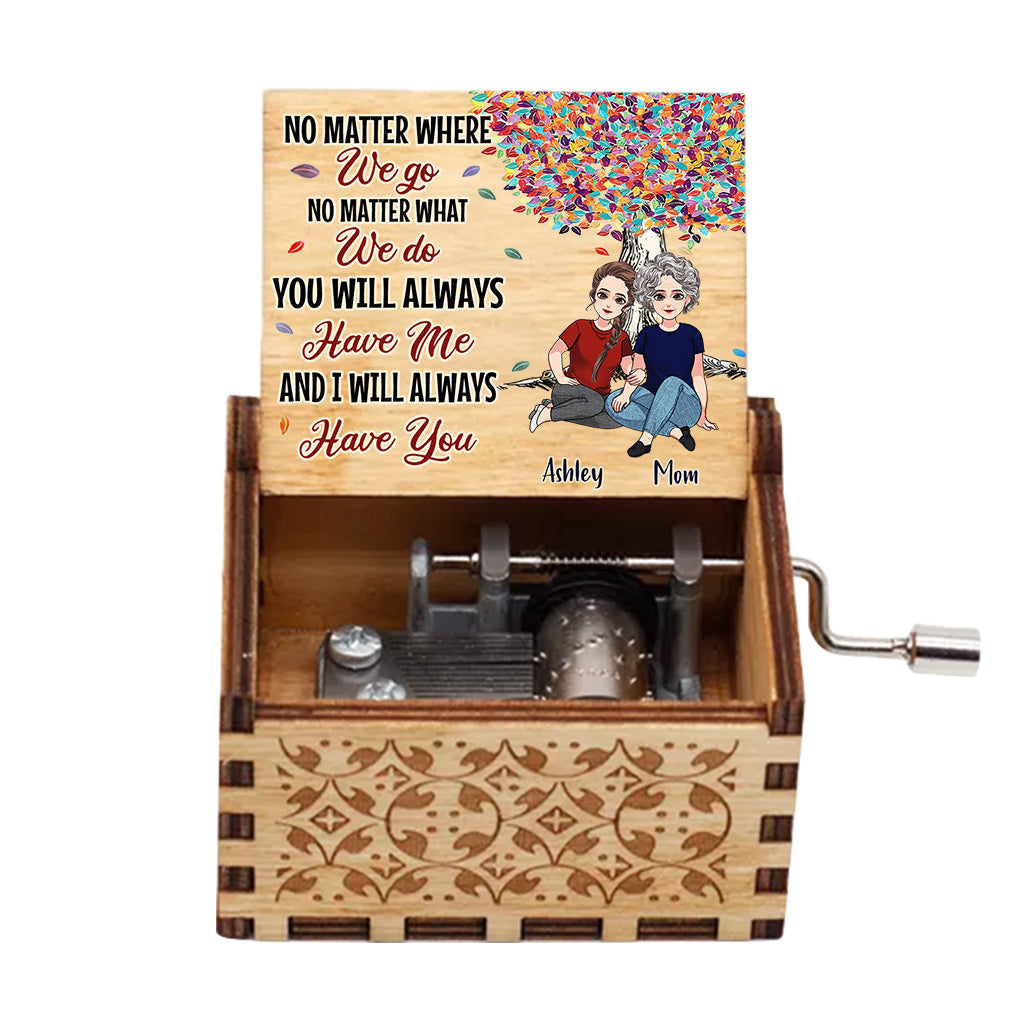 To The World - Personalized Mother's Day Mother Hand Crank Music Box