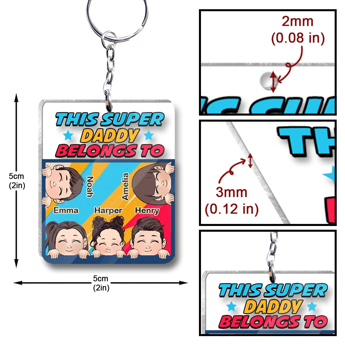 Annoy You For The Foreseeable Future - Personalized Father's Day Father Transparent Keychain