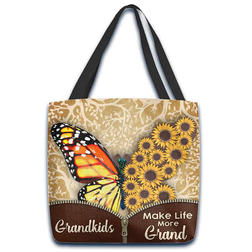 Grandkids Make Life More Grand - Personalized Grandma Tote Bag