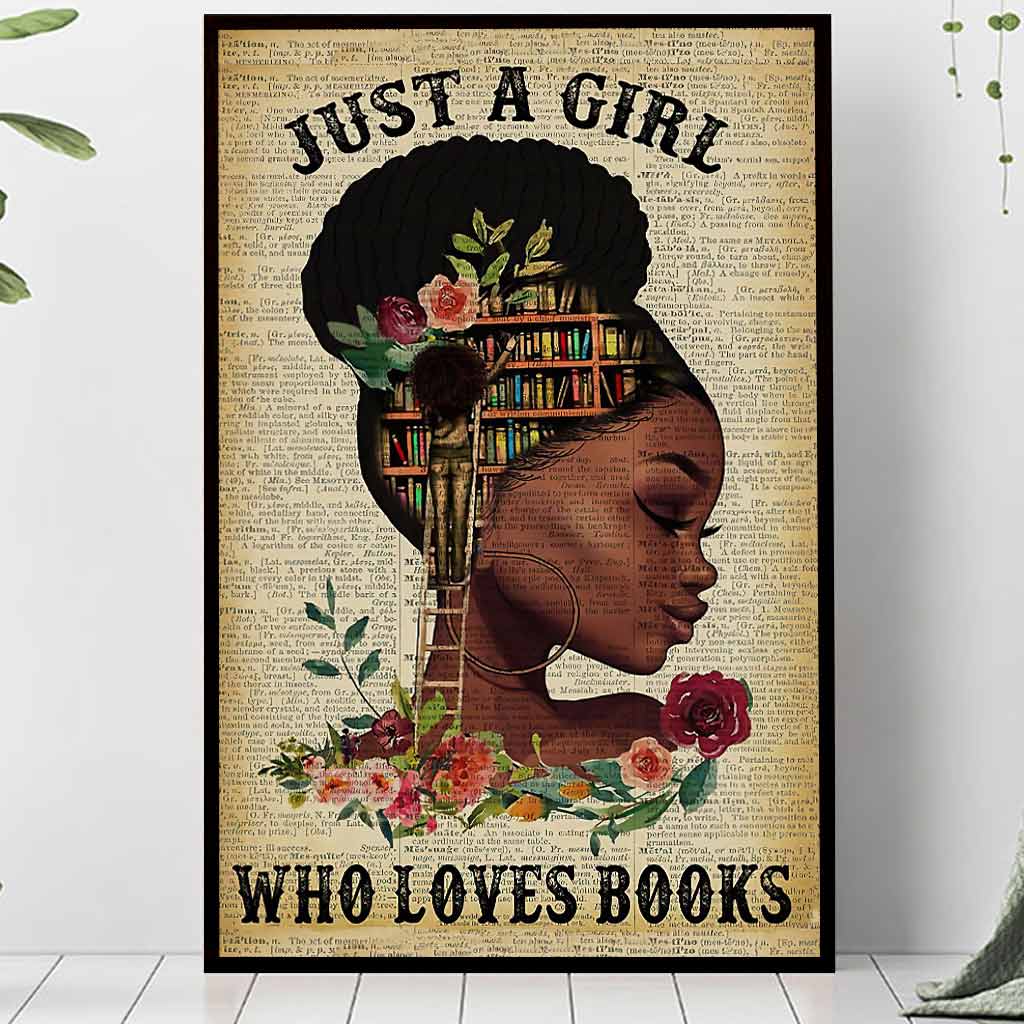Black Queen Loves Books Poster 062021