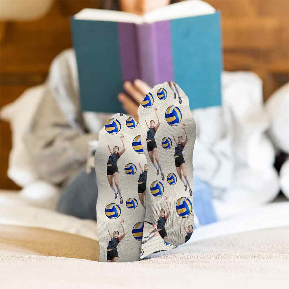 Lucky Game Day Socks - Personalized Volleyball Socks