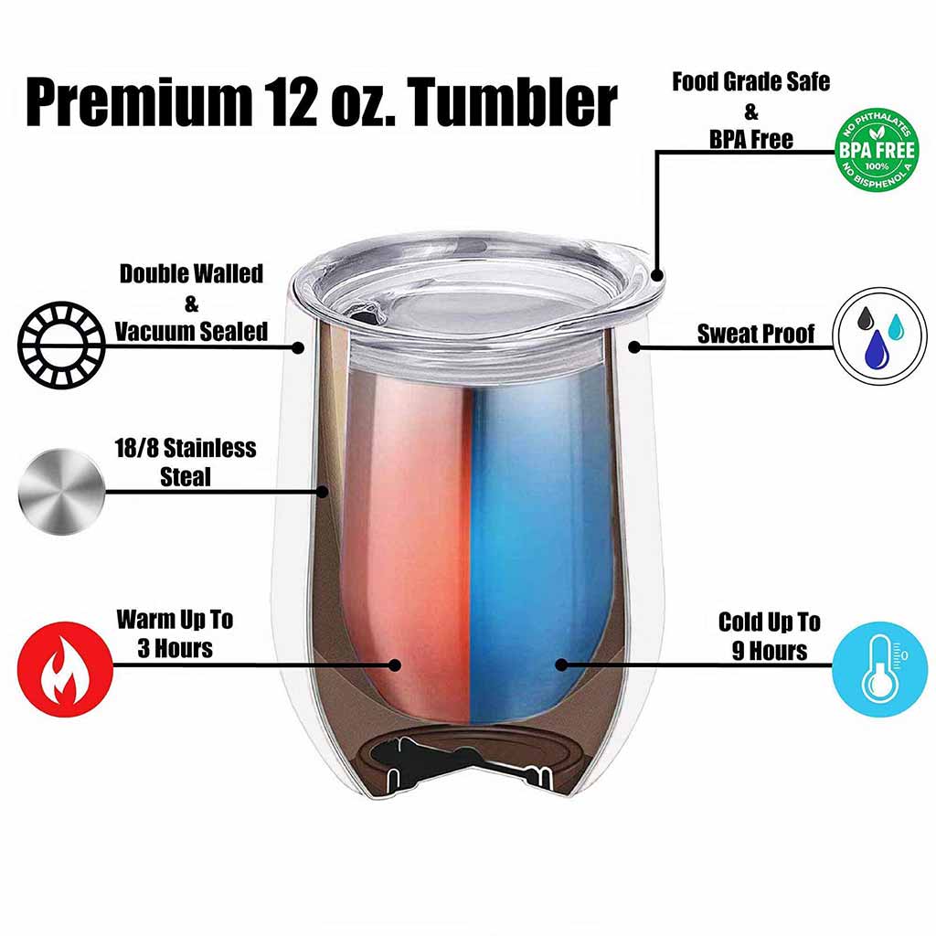 You Know What Rhymes With Camping - Personalized Wine Tumbler
