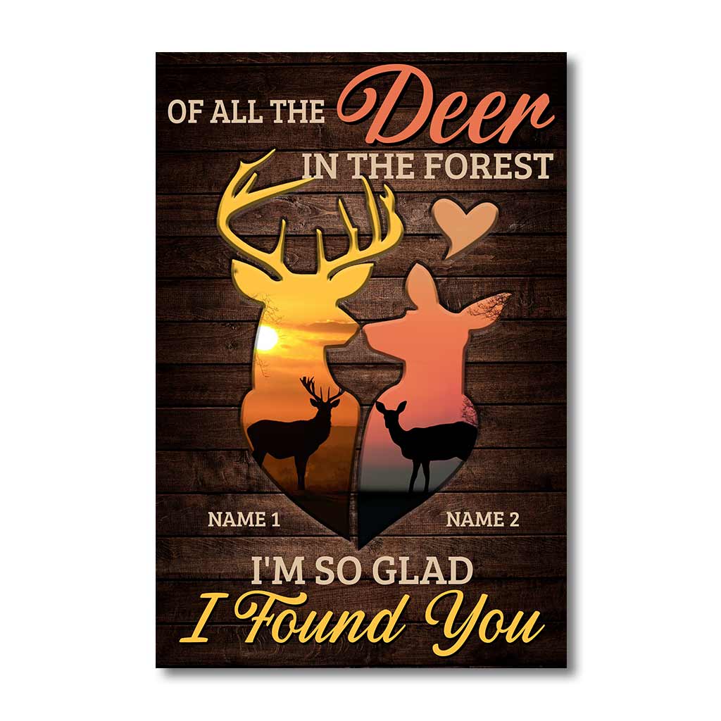 Von allen Hirschen im Wald - Personalisiertes Jagdposter