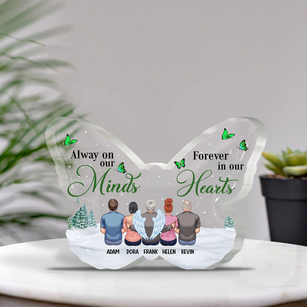 Your Wings Were Ready But Our Hearts Were Not - Personalized Memorial Custom Shaped Acrylic Plaque