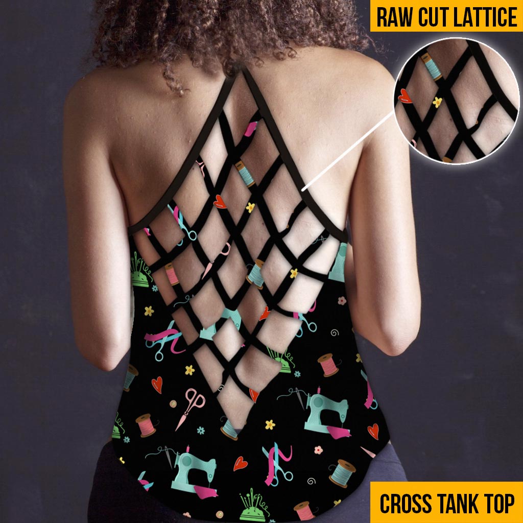I Sew A Piece Of My Heart - Quilting Cross Tank Top
