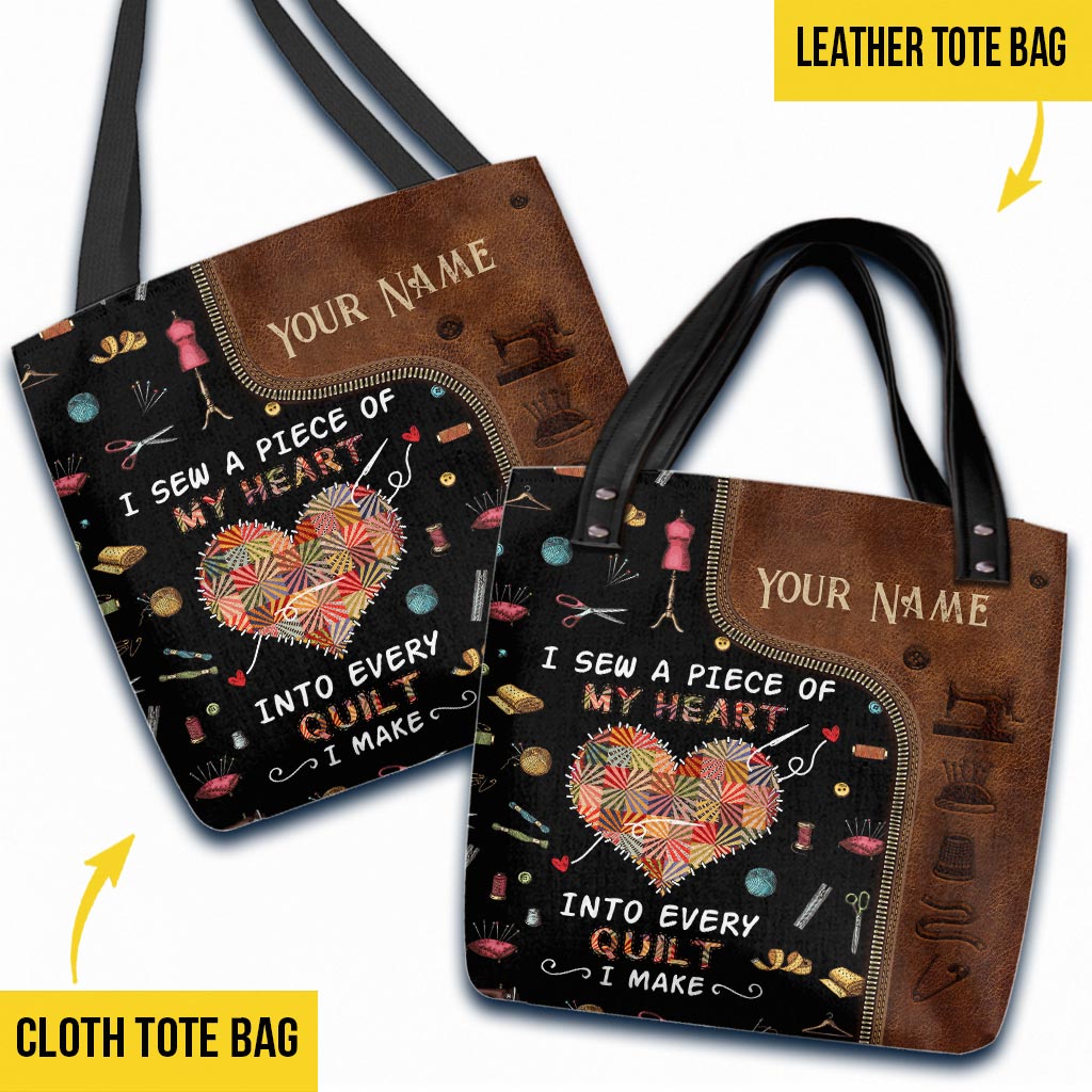 Into Every Quilt I Make Personalized Tote Bag
