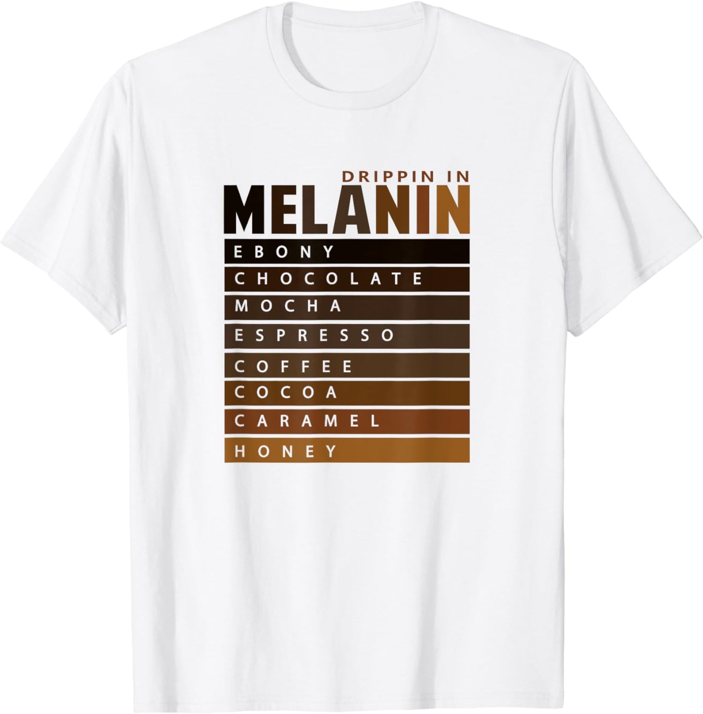 Dripping In Melanin African American T-Shirt & Hoodie 0224