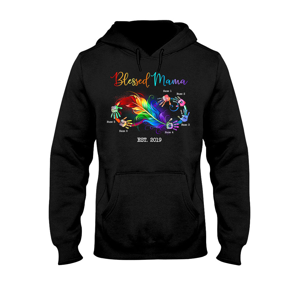 Blessed Mama - Gift for mom, grandma - Personalized T-shirt And Hoodie