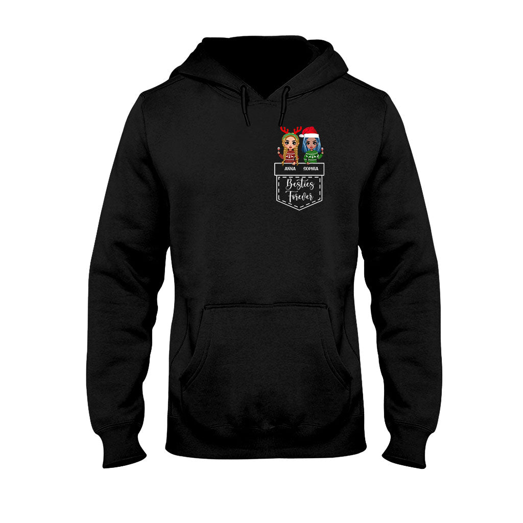 Bestie Forever - Personalized Christmas T-shirt and Hoodie