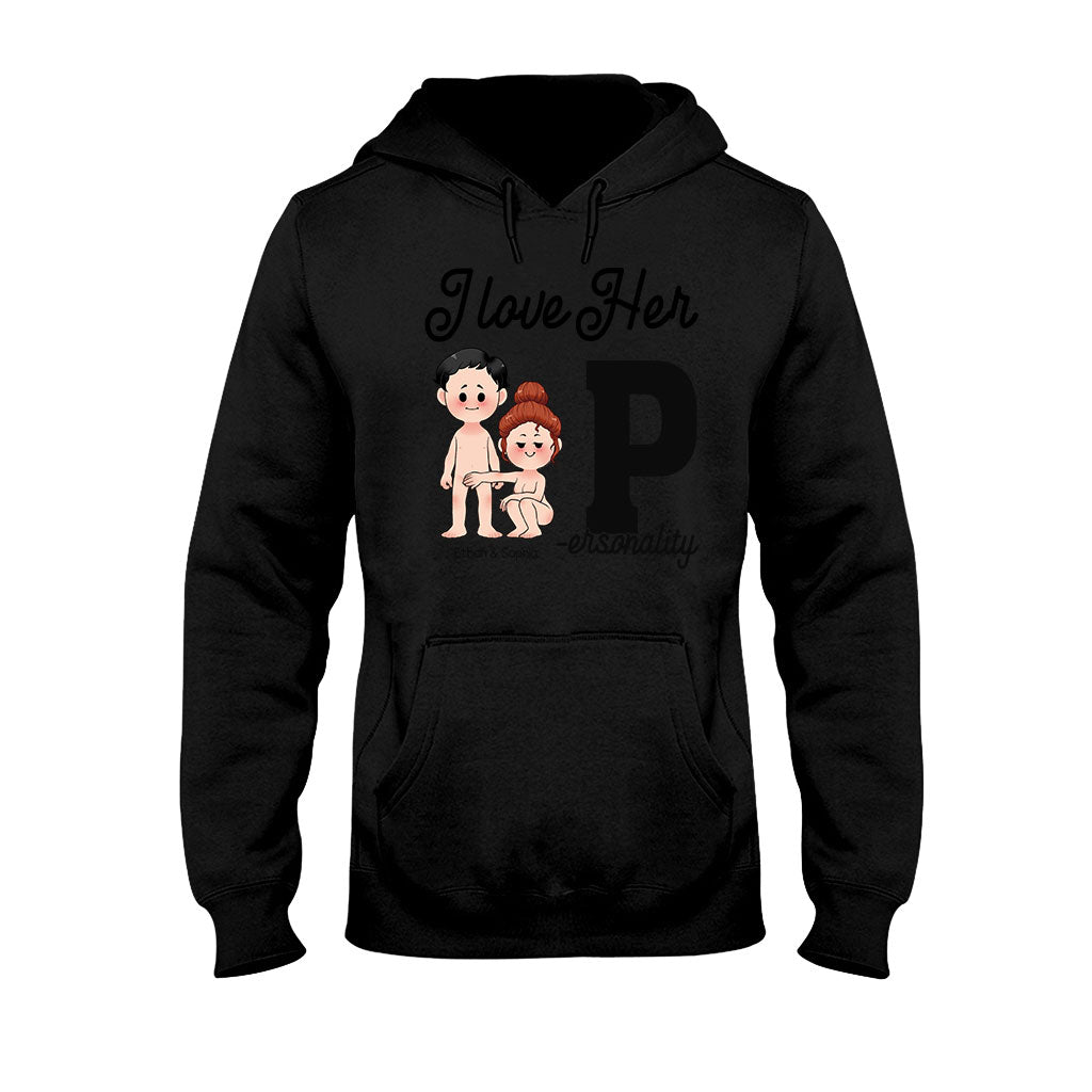 I Love His D I Love Her P - Personalized Couple T-shirt and Hoodie