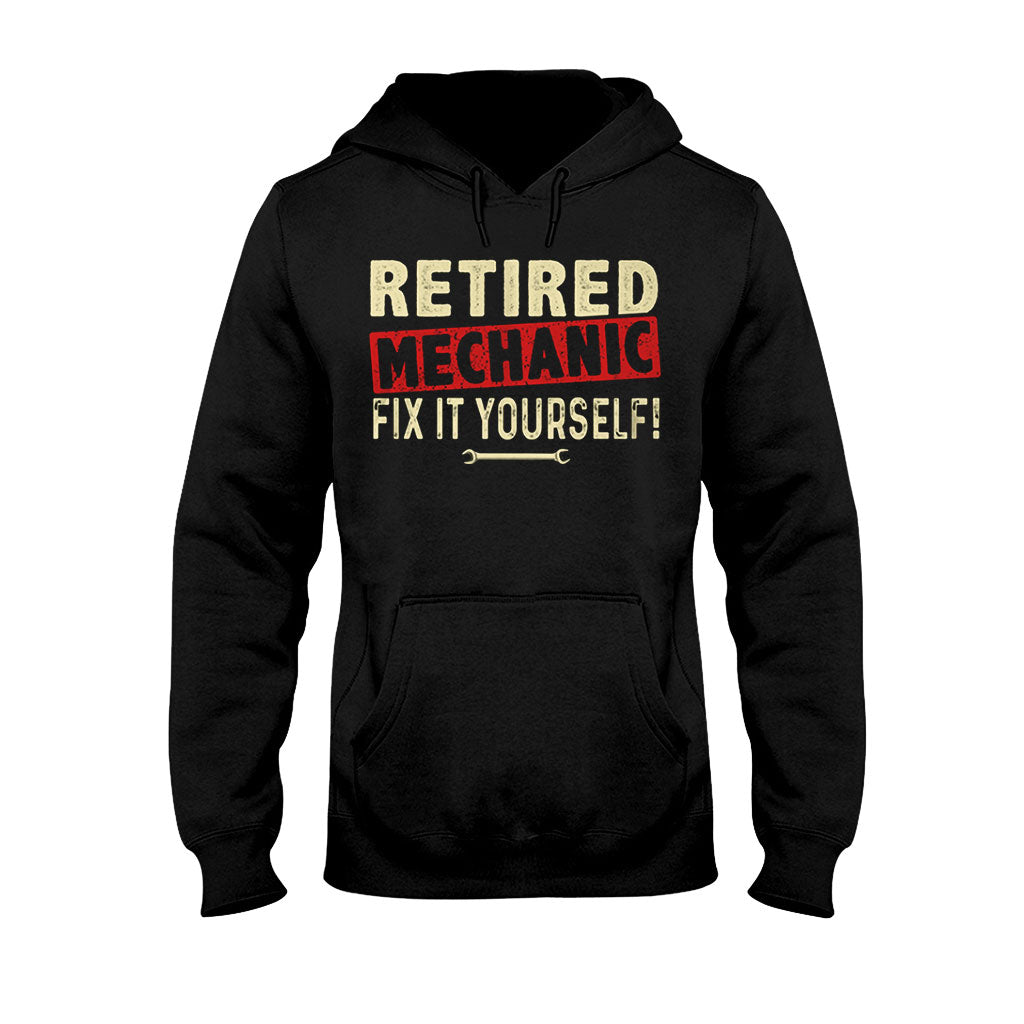 Retired Mechanic T-shirt And Hoodie 062021