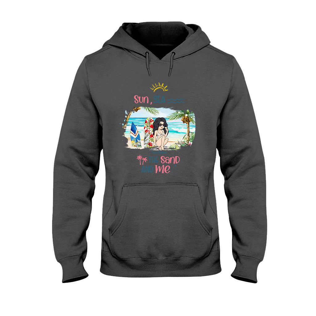 Sun, Sea, The Sand And Me - Personalized Sea Lover T-shirt and Hoodie