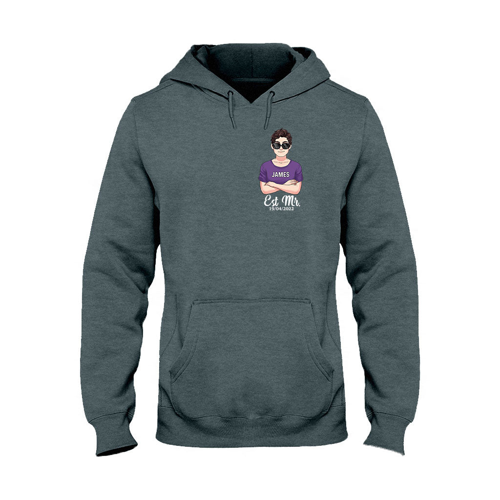 Mr And Mrs - Personalized Couple T-shirt and Hoodie