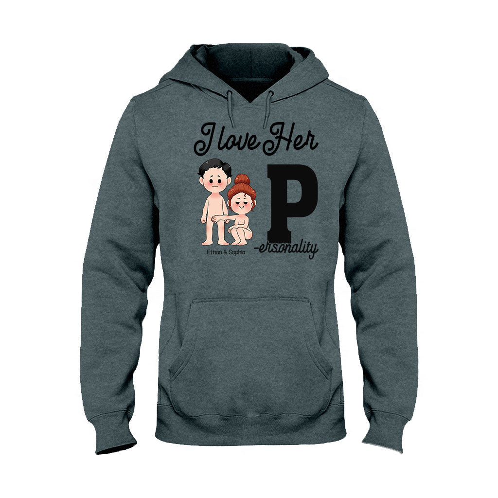 I Love His D I Love Her P - Personalized Couple T-shirt and Hoodie
