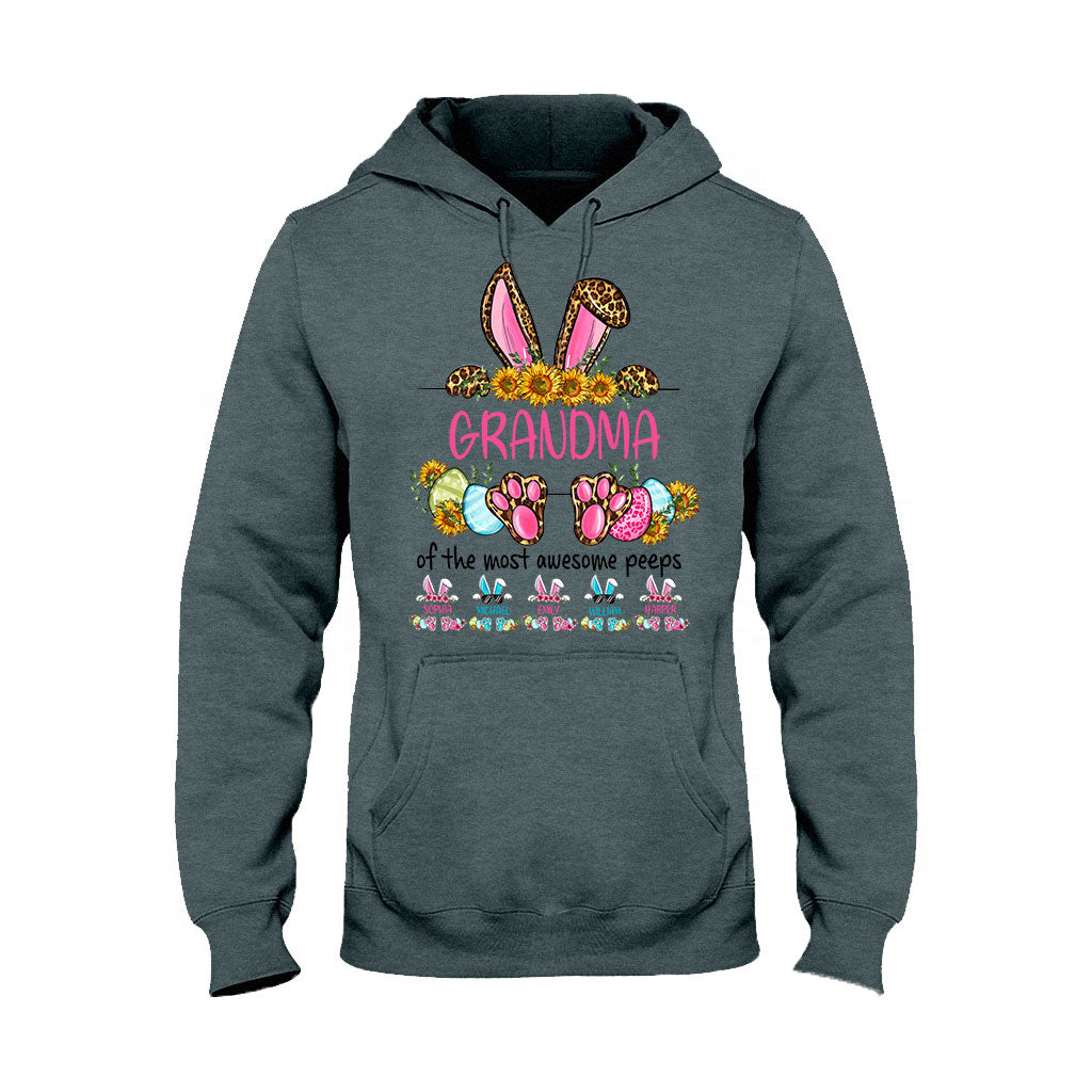 Grandma Of The Most Awesome Peeps - Personalized Mother's Day Easter Day Grandma T-shirt and Hoodie