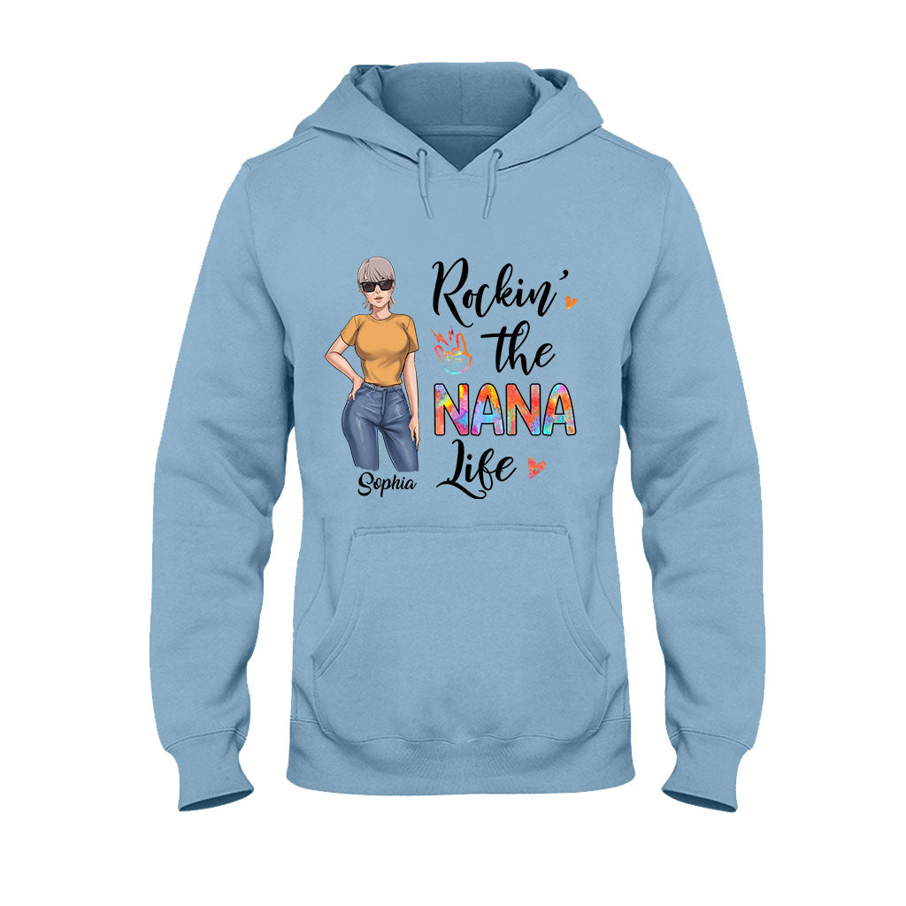 Rockin' The Nana Life - Gift for grandma, mom - Personalized T-shirt And Hoodie
