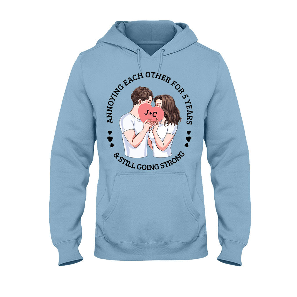 Annoying Each Other For Years And Still Going Strong - Personalized Couple Couple T-shirt and Hoodie