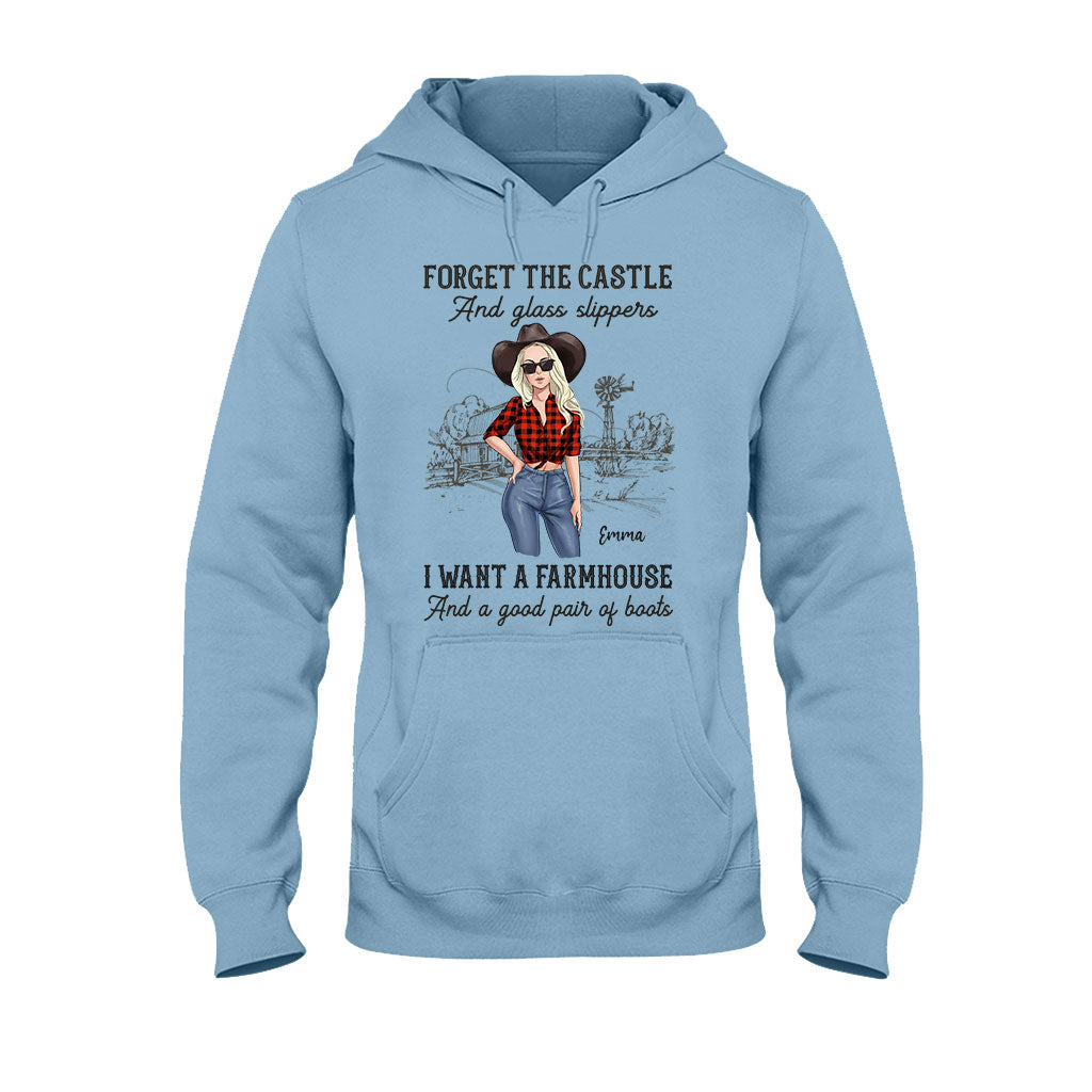 I Want A Farmhouse And A Good Pair Of Boots - Personalized Horse T-shirt and Hoodie