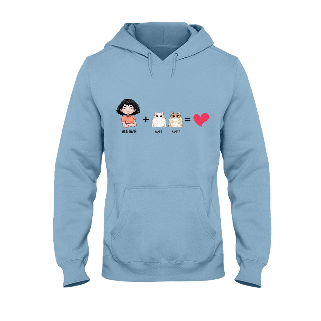 Me With The Cats - Personalized Cat T-shirt and Hoodie