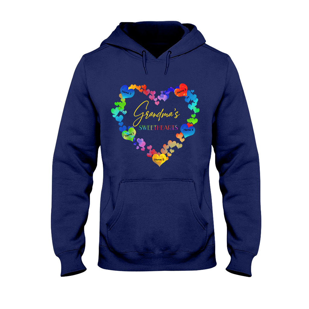 Grandma's Sweethearts - Personalized Valentine Grandma T-shirt and Hoodie